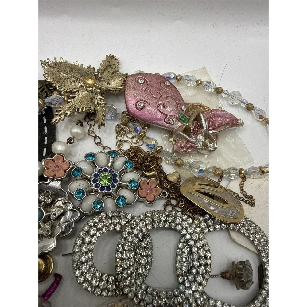 UNSORTED VINTAGE & MODERN MIXED JEWELRY ESTATE JUNK DRAWER LOT~WEAR REPAIR CRAFT